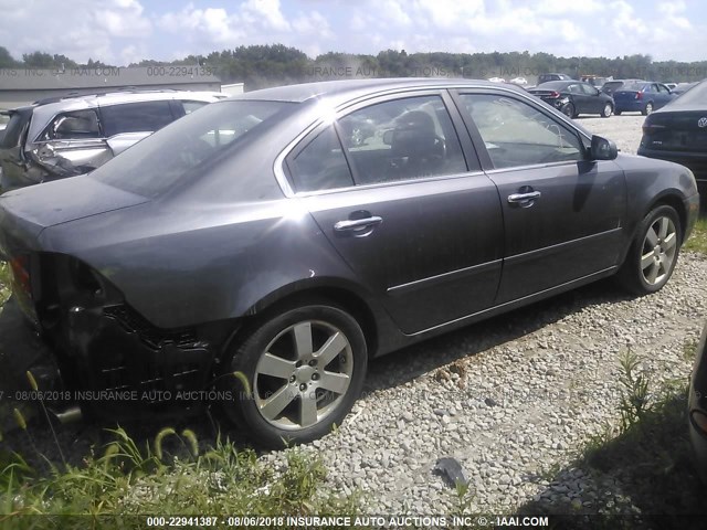 KNAGE124175090050 - 2007 KIA OPTIMA LX/EX GRAY photo 4