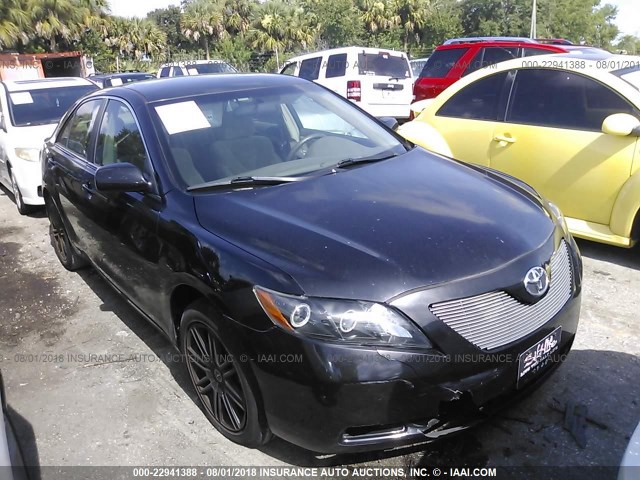 4T1BE46K48U746011 - 2008 TOYOTA CAMRY CE/LE/XLE/SE BLACK photo 1