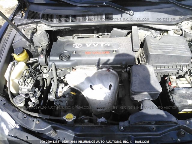 4T1BE46K48U746011 - 2008 TOYOTA CAMRY CE/LE/XLE/SE BLACK photo 10