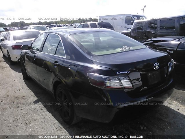 4T1BE46K48U746011 - 2008 TOYOTA CAMRY CE/LE/XLE/SE BLACK photo 3