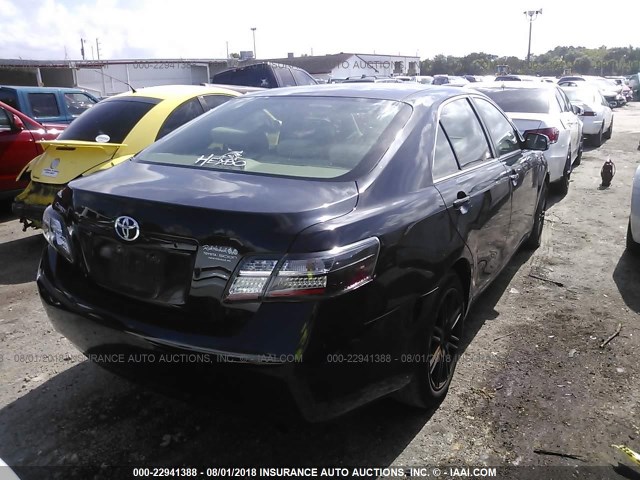 4T1BE46K48U746011 - 2008 TOYOTA CAMRY CE/LE/XLE/SE BLACK photo 4