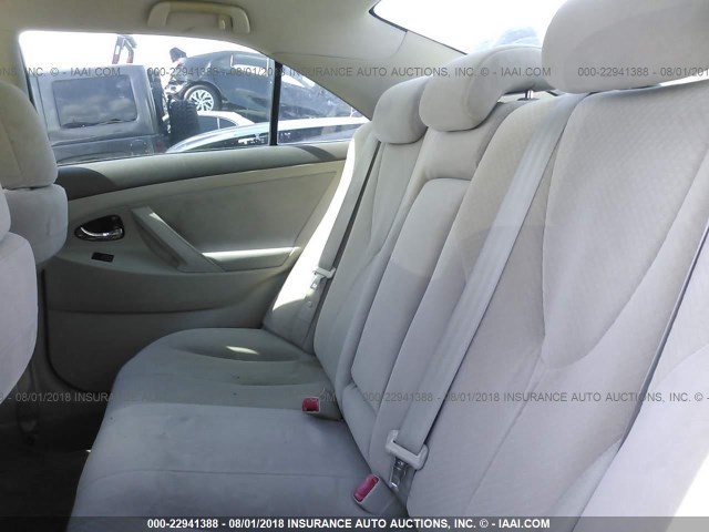 4T1BE46K48U746011 - 2008 TOYOTA CAMRY CE/LE/XLE/SE BLACK photo 8