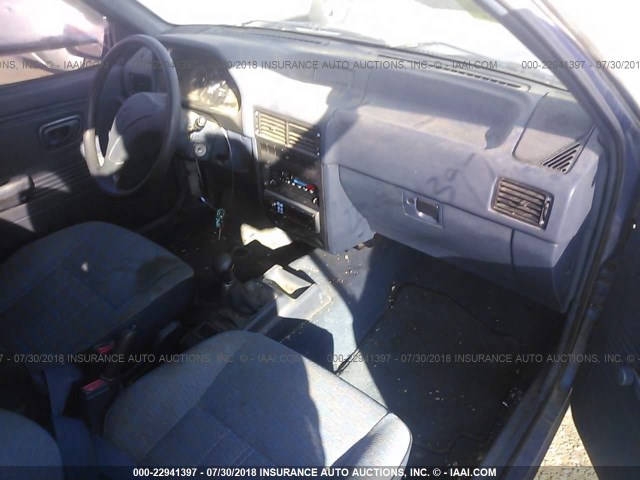 KMHVD12J2RU312697 - 1994 HYUNDAI EXCEL BLUE photo 5