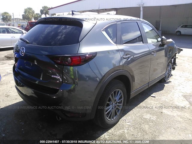 JM3KFACL7H0176744 - 2017 MAZDA CX-5 TOURING GRAY photo 4