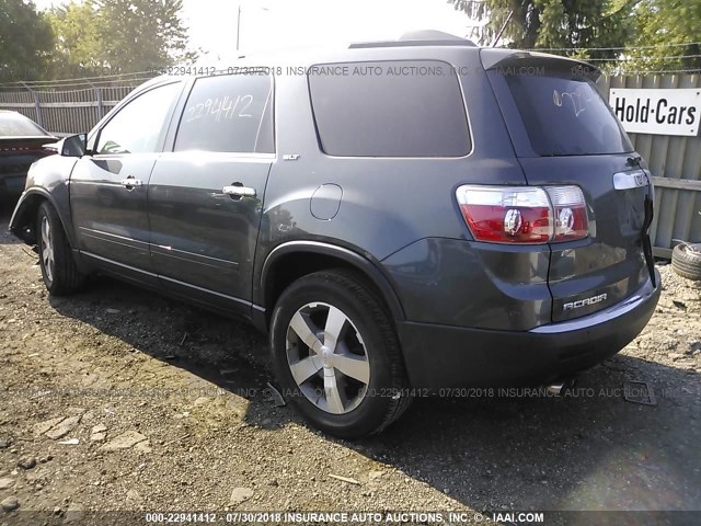 1GKKVRED3BJ114957 - 2011 GMC ACADIA SLT-1 Gris photo 3