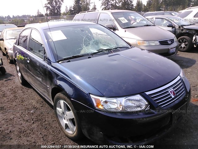 1G8AL55F87Z187901 - 2007 SATURN ION LEVEL 3 Navy photo 1