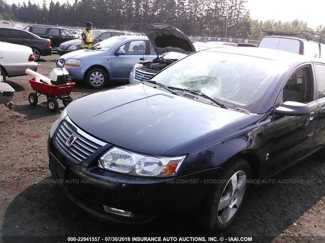 1G8AL55F87Z187901 - 2007 SATURN ION LEVEL 3 Navy photo 2
