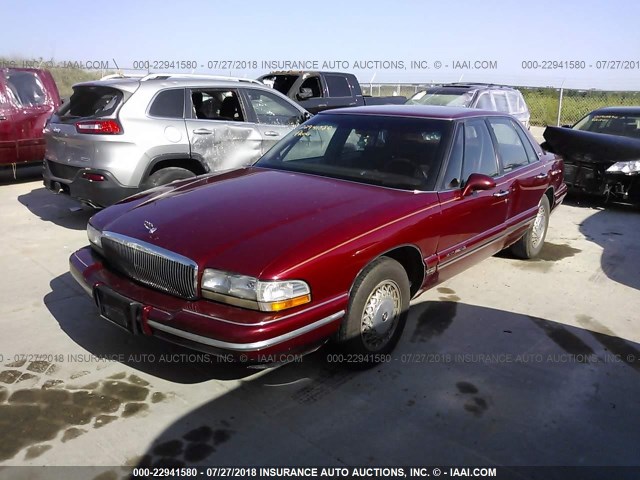 1G4CW52K9TH608544 - 1996 BUICK PARK AVENUE  RED photo 2