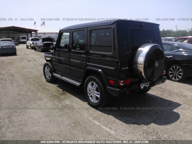 WDCYC3HFXBX188339 - 2011 MERCEDES-BENZ G 550 BLACK photo 3