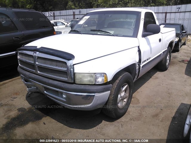 1B7HC16Y2WS545028 - 1998 DODGE RAM 1500 WHITE photo 2