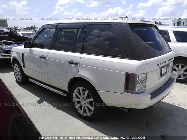 SALMF13408A285818 - 2008 LAND ROVER RANGE ROVER SUPERCHARGED WHITE photo 3