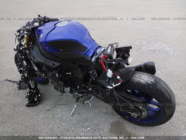 JYARN39E0FA001379 - 2015 YAMAHA YZFR1 BLUE photo 3