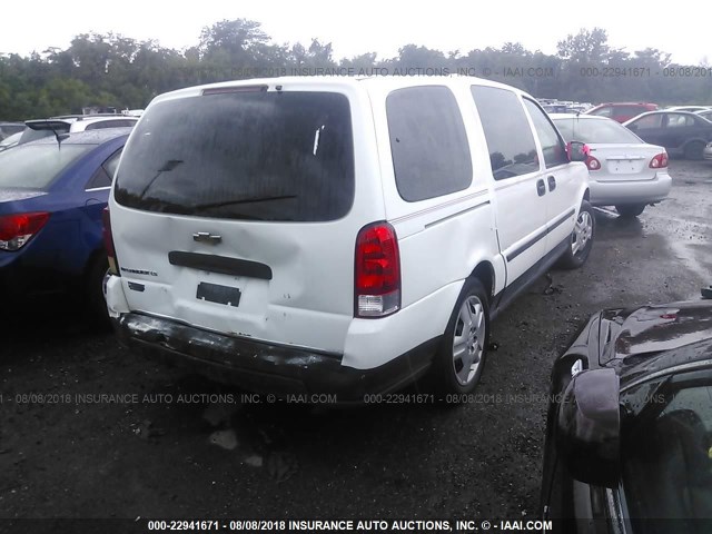 1GNDV23L06D151644 - 2006 CHEVROLET UPLANDER LS WHITE photo 4