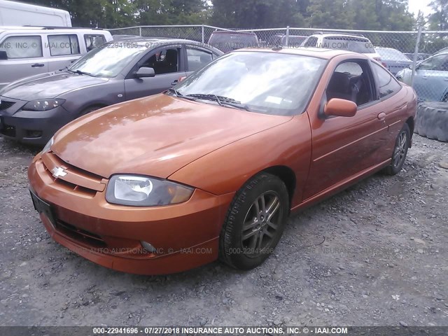 1G1JH12F547133721 - 2004 CHEVROLET CAVALIER LS SPORT ORANGE photo 2