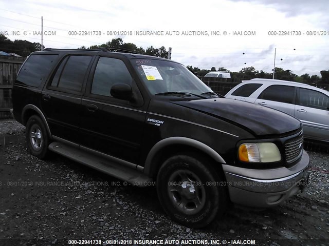 1FMEU17L02LA39782 - 2002 FORD EXPEDITION EDDIE BAUER BLACK photo 1