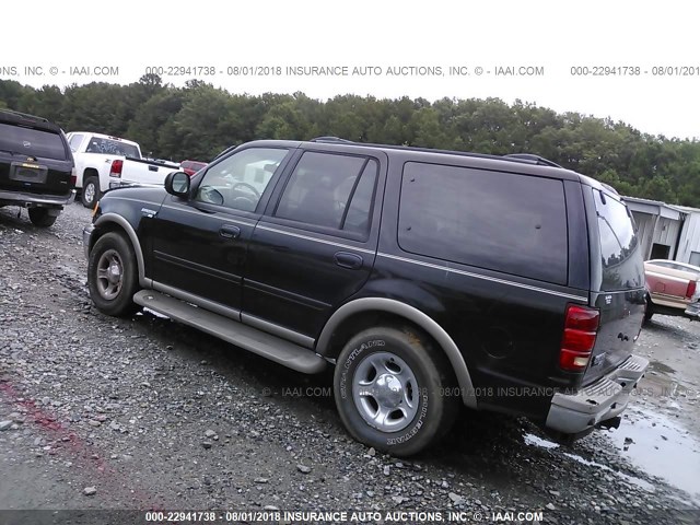 1FMEU17L02LA39782 - 2002 FORD EXPEDITION EDDIE BAUER BLACK photo 3