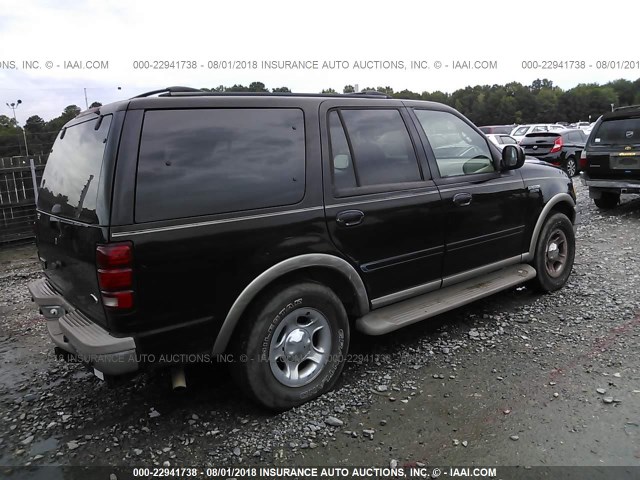 1FMEU17L02LA39782 - 2002 FORD EXPEDITION EDDIE BAUER BLACK photo 4