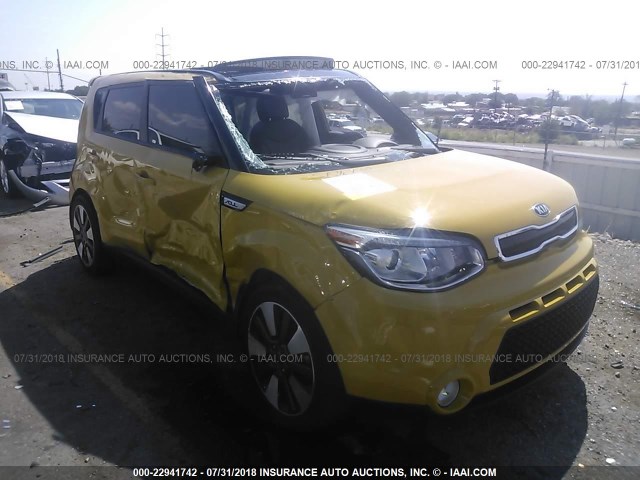 KNDJX3A53E7100569 - 2014 KIA SOUL ! YELLOW photo 1