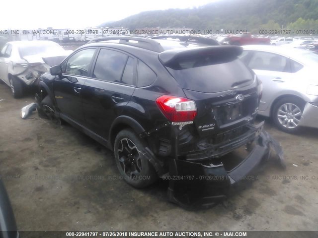 JF2GPAMC2F8268323 - 2015 SUBARU XV CROSSTREK 2.0 LIMITED BLACK photo 3