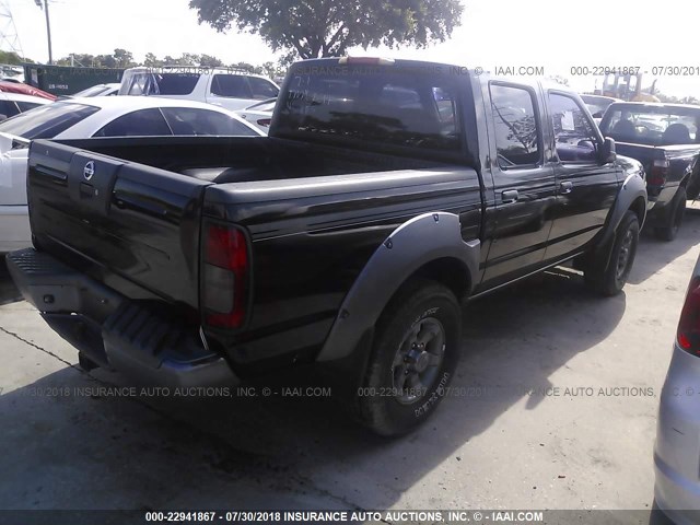 1N6ED27T03C421836 - 2003 NISSAN FRONTIER CREW CAB XE/CREW CAB SE BLACK photo 4