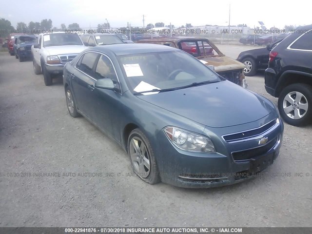 1G1ZH57B194102491 - 2009 CHEVROLET MALIBU 1LT BLUE photo 1