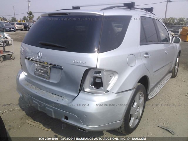 4JGBB72E38A305658 - 2008 MERCEDES-BENZ ML 550 SILVER photo 6