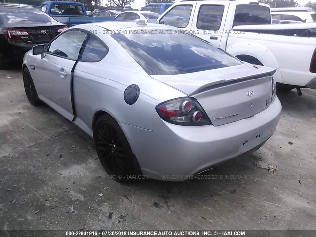 KMHHM66D07U246579 - 2007 HYUNDAI TIBURON GS GRAY photo 3