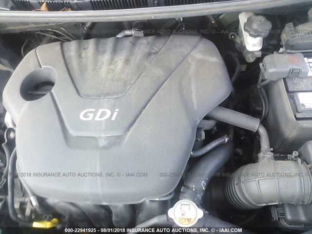 KMHCT4AE4CU216139 - 2012 HYUNDAI ACCENT GLS/GS GRAY photo 10