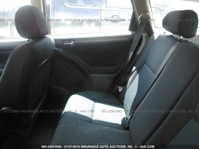 2T1KR32E55C397470 - 2005 TOYOTA COROLLA MATRIX XR WHITE photo 8