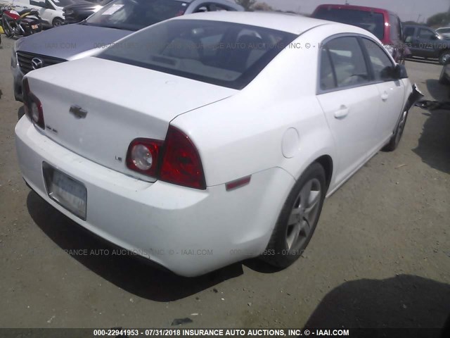 1G1ZG57BX94226455 - 2009 CHEVROLET MALIBU LS Ağ foto 4