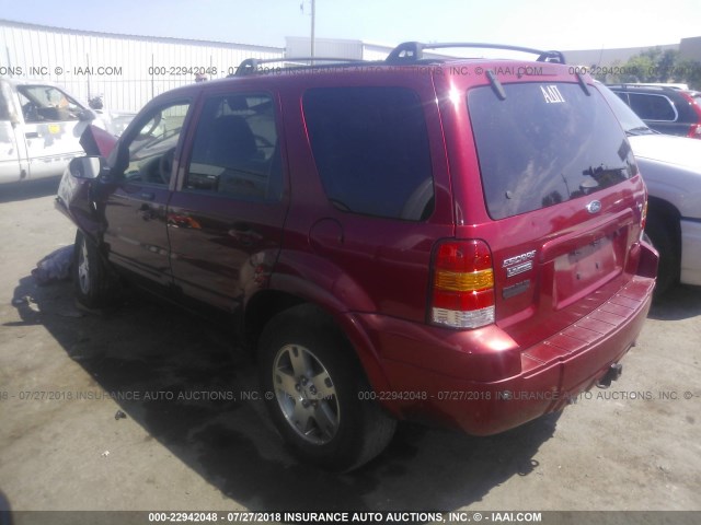 1FMCU04145KB33193 - 2005 FORD ESCAPE LIMITED RED photo 3