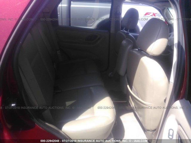 1FMCU04145KB33193 - 2005 FORD ESCAPE LIMITED RED photo 8