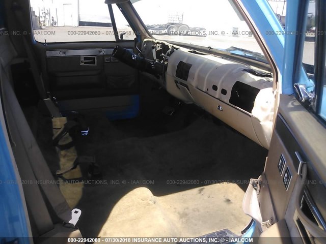 1GTEC14H3FJ503639 - 1985 GMC C1500 BLUE photo 5