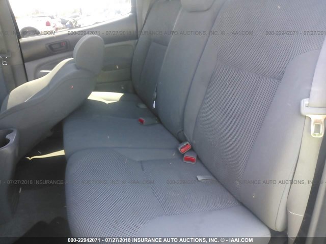 5TEJU62N67Z323211 - 2007 TOYOTA TACOMA DOUBLE CAB PRERUNNER SILVER photo 8