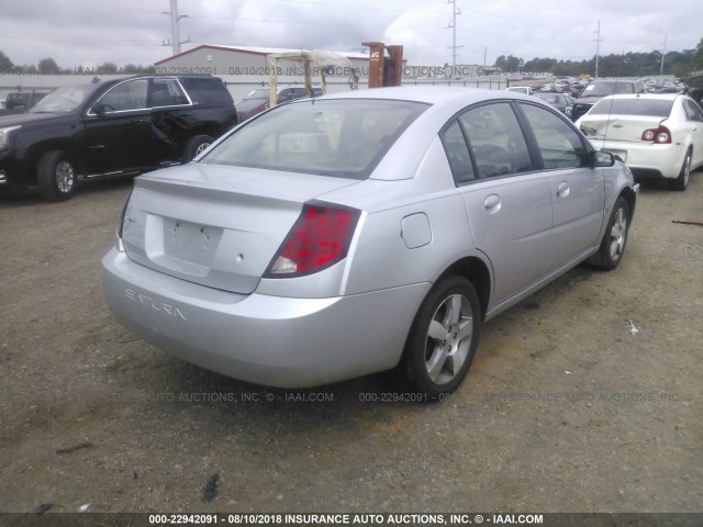 1G8AL55F87Z150279 - 2007 SATURN ION LEVEL 3 SILVER photo 4