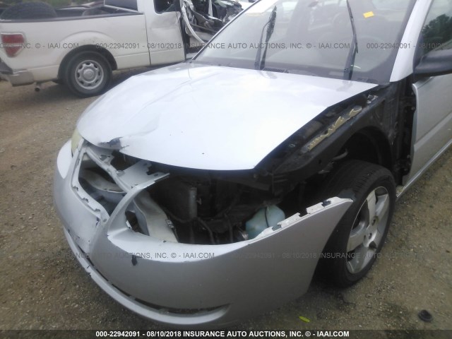 1G8AL55F87Z150279 - 2007 SATURN ION LEVEL 3 SILVER photo 6