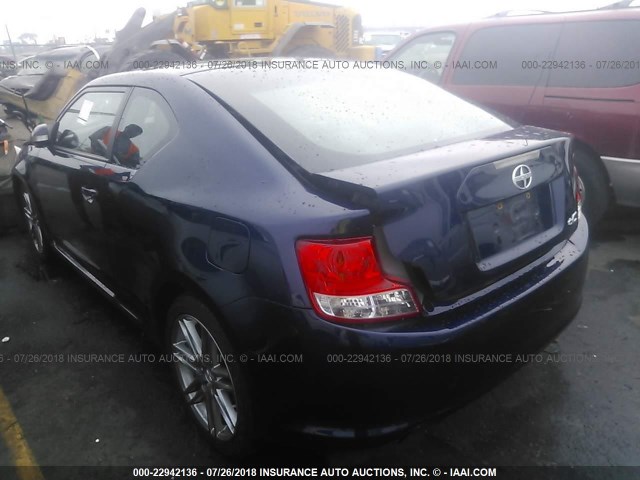 JTKJF5C77B3018708 - 2011 TOYOTA SCION TC 蓝色 照片 3