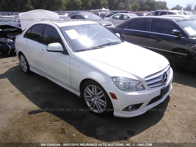 WDDGF81X58F192389 - 2008 MERCEDES-BENZ C 300 4MATIC WHITE photo 1