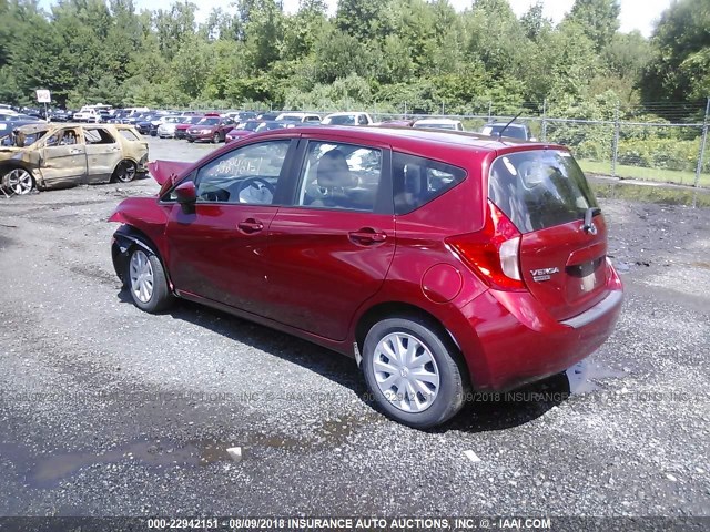 3N1CE2CP2GL405537 - 2016 NISSAN VERSA NOTE S/S PLUS/SV/SL/SR RED photo 3