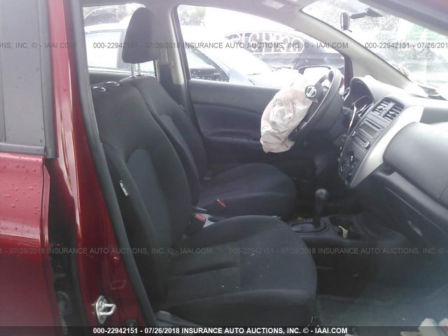 3N1CE2CP2GL405537 - 2016 NISSAN VERSA NOTE S/S PLUS/SV/SL/SR RED photo 5
