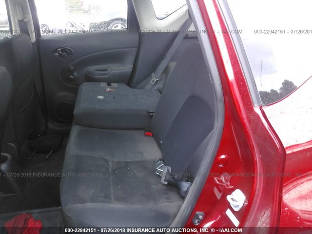 3N1CE2CP2GL405537 - 2016 NISSAN VERSA NOTE S/S PLUS/SV/SL/SR RED photo 8