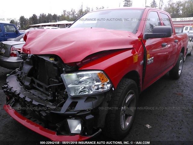 1C6RR7KT4DS651694 - 2013 RAM 1500 ST RED photo 2