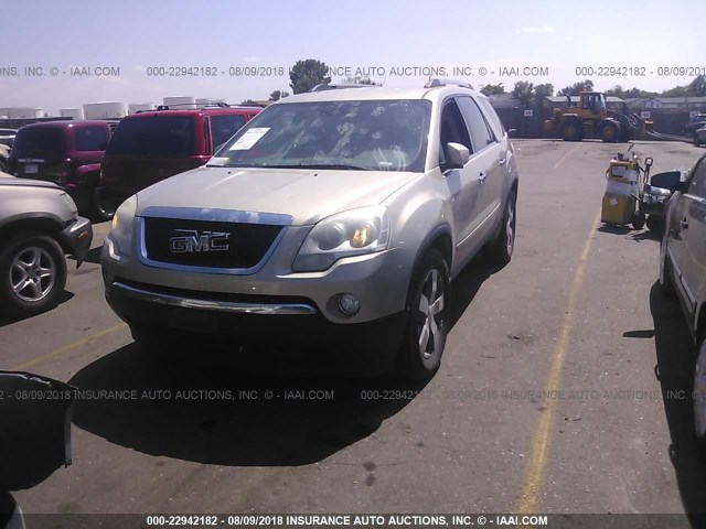 1GKKVREDXCJ119929 - 2012 GMC ACADIA SLT-1 Złoty zdjęcie 2