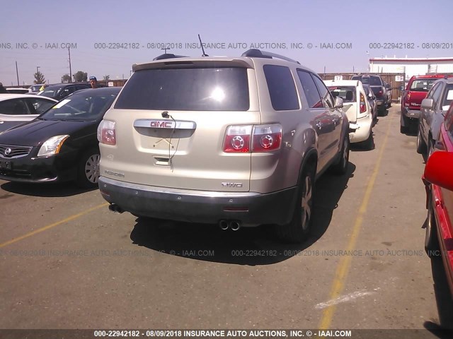 1GKKVREDXCJ119929 - 2012 GMC ACADIA SLT-1 Złoty zdjęcie 4