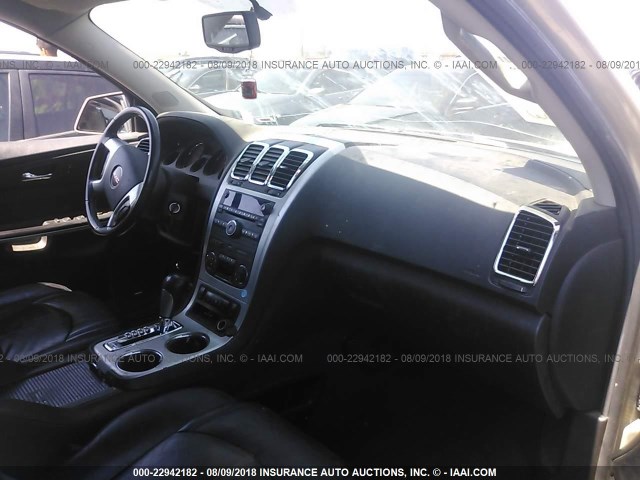 1GKKVREDXCJ119929 - 2012 GMC ACADIA SLT-1 Złoty zdjęcie 5