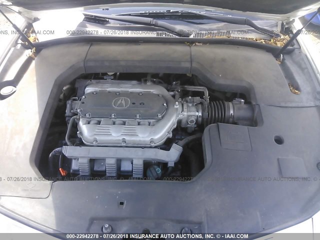 19UUA8F25AA015290 - 2010 ACURA TL WHITE photo 10