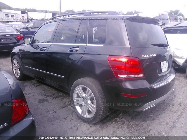 WDCGG8JB8FG352634 - 2015 MERCEDES-BENZ GLK 350 4MATIC BLACK photo 3