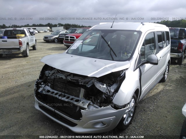 NM0GE9G71E1134182 - 2014 FORD TRANSIT CONNECT TITANIUM SILVER photo 2