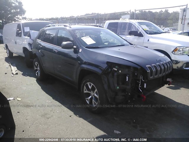 1C4PJMBS3GW220788 - 2016 JEEP CHEROKEE TRAILHAWK GRAY photo 1