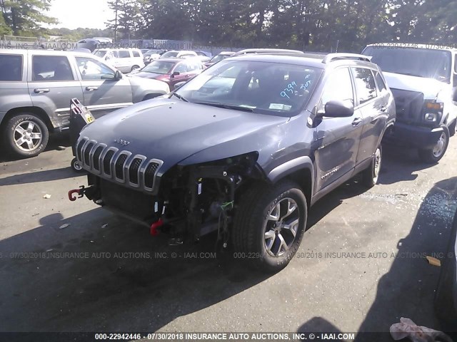 1C4PJMBS3GW220788 - 2016 JEEP CHEROKEE TRAILHAWK 灰色 照片 2